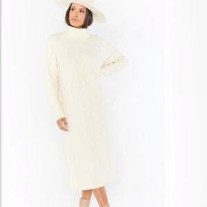 Show Me Your Mumu Montreal Midi Dress - Cream